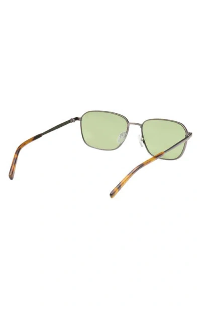 Abercrombie & Fitch 56mm Round Sunglasses In Green