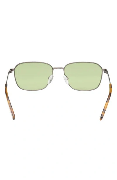Abercrombie & Fitch 56mm Round Sunglasses In Green
