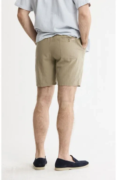 Jachs Linen Blend Drawstring Shorts In Multi