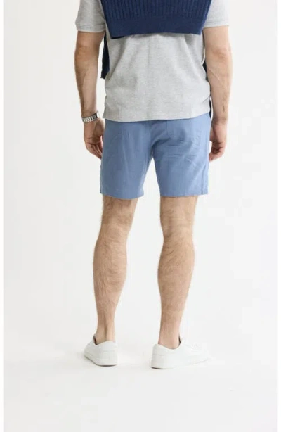 Jachs Linen Blend Drawstring Shorts In Multi