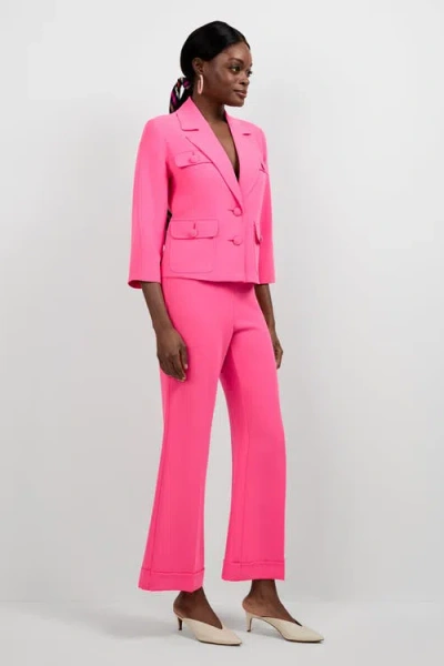 Trina Turk Bicocca Patch Pocket Jacket In Pink