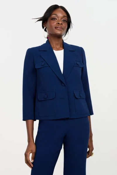 Trina Turk Bicocca Patch Pocket Jacket In Pink