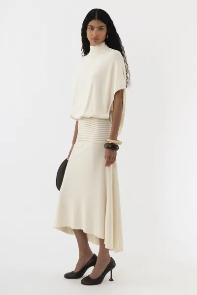 Arakii Mist Midi Dress In White