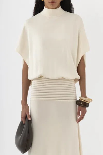 Arakii Mist Midi Dress In White