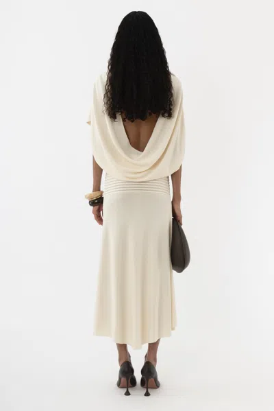 Arakii Mist Midi Dress In White