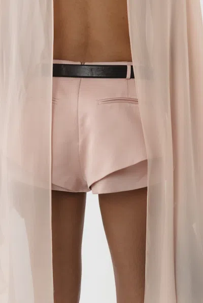 Arakii Sheer Cape Playsuit In Pink