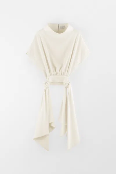 Arakii Open Side Top In White