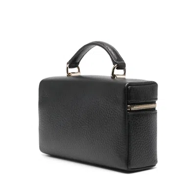 Furla Camelia Leather Mini Bag In Black