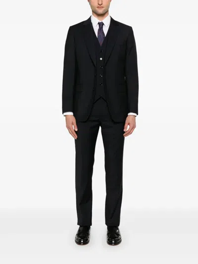Fursac Virgin Wool Blazer In Black