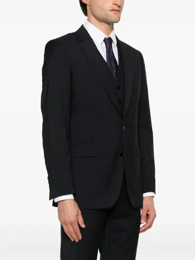 Fursac Virgin Wool Blazer In Black