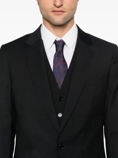 Fursac Virgin Wool Blazer In Black