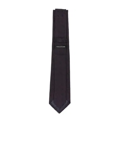 Tagliatore Geometric-patterned Jacquard Tie In Purple