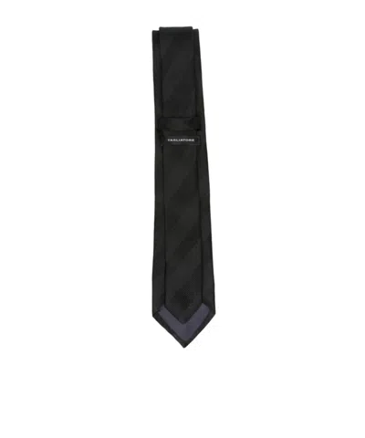 Tagliatore Pointed Tie In Black