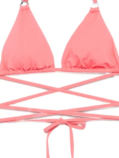 Blugirl Wrap-around Triangle Bikini In Pink