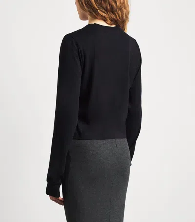 Éterne Long-sleeve Cropped T-shirt In Multi