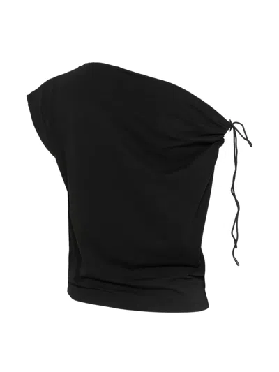 Alpha Studio Asymmetric Top In Black