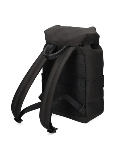 Calvin Klein Flap-top Drawstring Backpack In Black