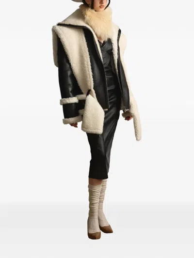 Almaz Gunslinger Shearling Jacket In Multi