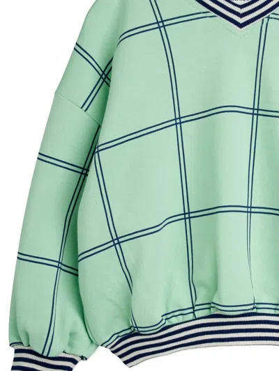 Mini Rodini Check-print Panther-patch Sweater In Multi