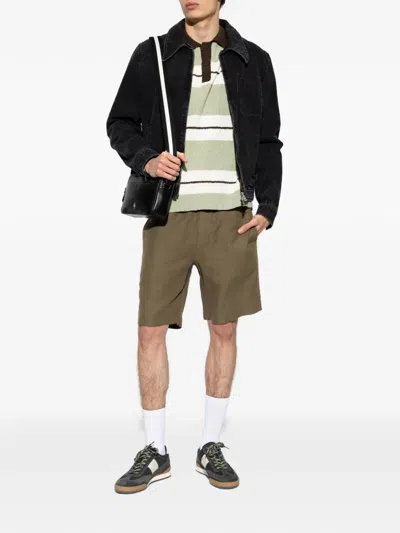 Samsoe & Samsoe Smith Elasticated-waistband Shorts In Green