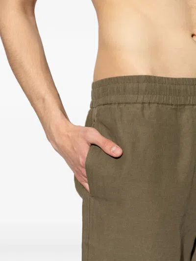 Samsoe & Samsoe Smith Elasticated-waistband Shorts In Green