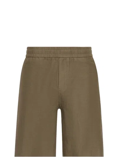 Samsoe & Samsoe Smith Elasticated-waistband Shorts In Green