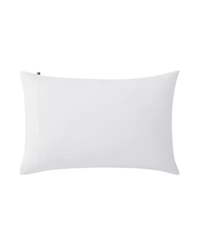 Tommy Hilfiger Essentials Solid Cotton Percale 2-pc. Pillowcase Set, Standard In White