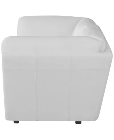 Macy's Versa 2-pc. Leather Sofa In White