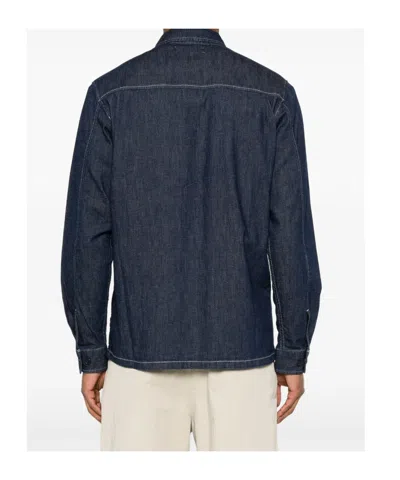 Samsoe & Samsoe Patch-pocket Shirt In Blue