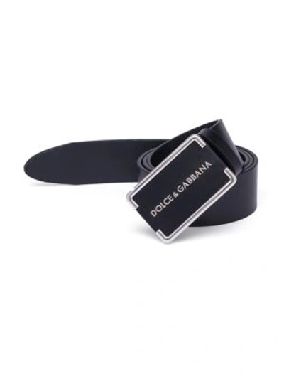 Shop Dolce & Gabbana Logo Plaque Belt In Na