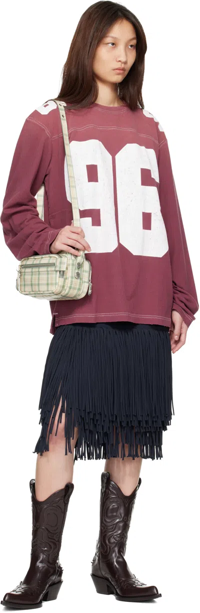 Acne Studios Exfold Printed Cotton-jersey Sweater In Pink