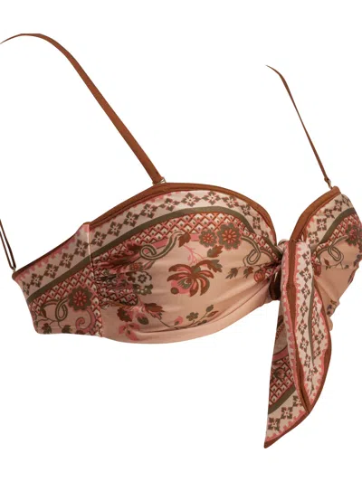 Zimmermann "aster" Bikini In Brown