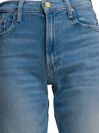 Mother Womens After Midnight The Reifler Straight-leg Denim Jeans In Blue