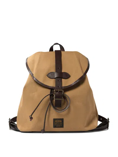 Filson Twill Drawstringed Backpack In Neutral
