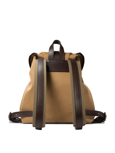 Filson Twill Drawstringed Backpack In Neutral