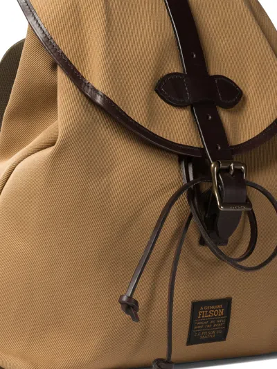 Filson Twill Drawstringed Backpack In Neutral
