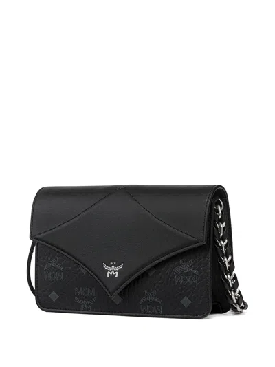 Mcm Visetos Diamond Shoulder Bag In Pattern
