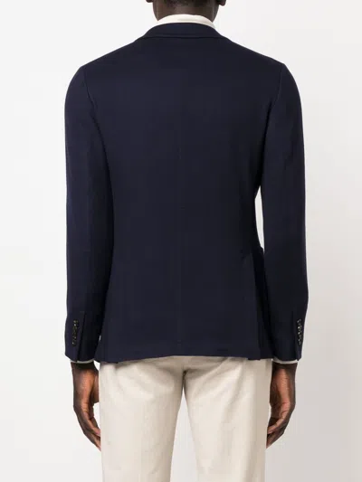 Colombo Men's Wool Single-breasted Jacket In Blue