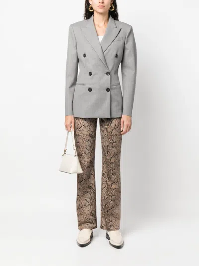 Armarium Double-breasted Wool Jacket In Gray