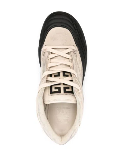 Givenchy Beige Solid Skater Sneakers In Neutral
