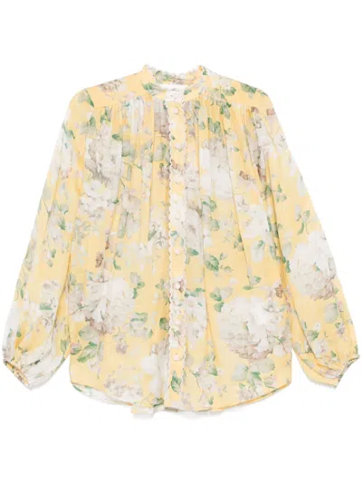 Zimmermann Blouse With Floral Pattern In Multi