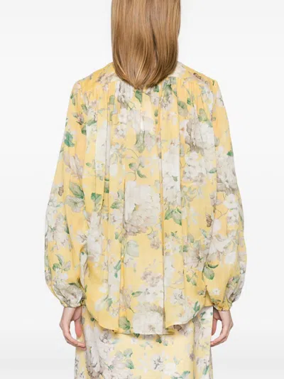 Zimmermann Blouse With Floral Pattern In Multi