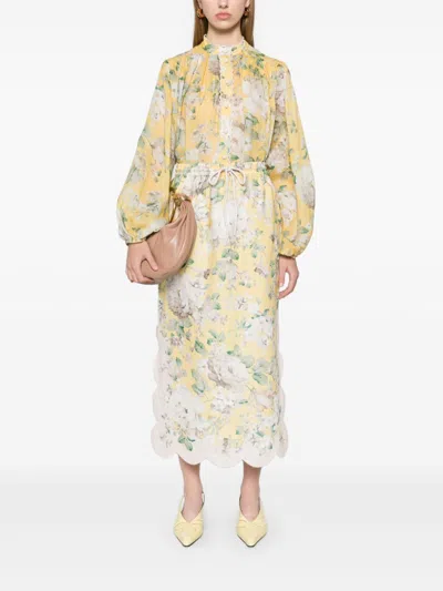 Zimmermann Blouse With Floral Pattern In Multi