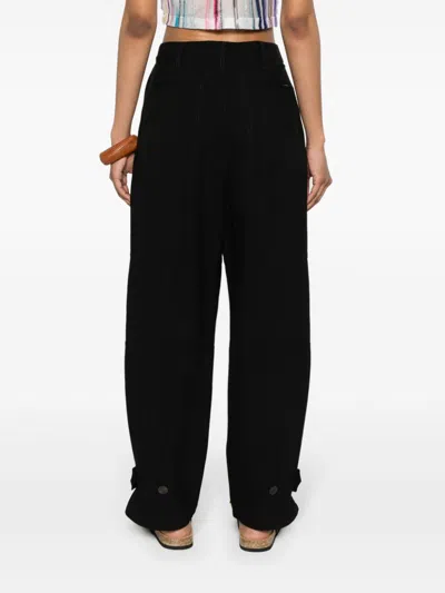 Loewe Belt Loop Work Casual Pants In Black