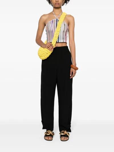 Loewe Belt Loop Work Casual Pants In Black