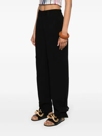 Loewe Belt Loop Work Casual Pants In Black