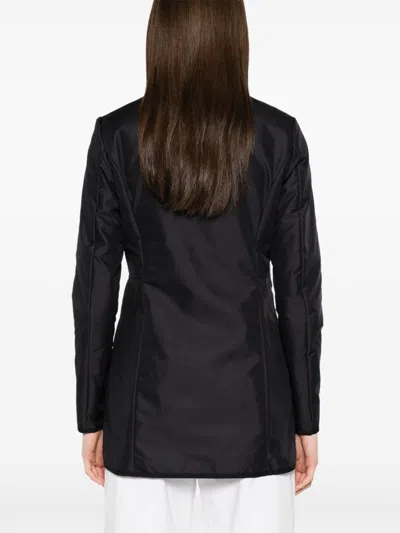 Fay Technical Poplin Virginia Overcoat With Adjustable Drawstring In Black