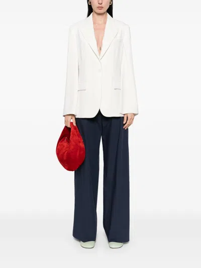 P.a.r.o.s.h Parosh Single-breasted Blazer Jacket In White