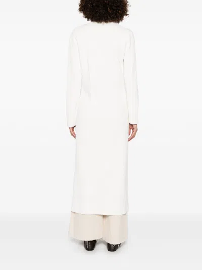 P.a.r.o.s.h Parosh Double-breasted Coat In White