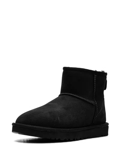 Ugg Black Rubber Ankle Boots In Black
